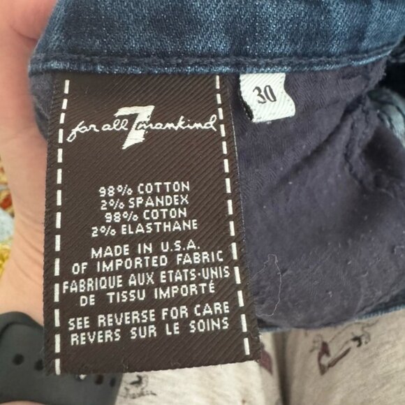 7 For All Mankind Blue high waisted bootcut - 30 - Picture 5 of 5